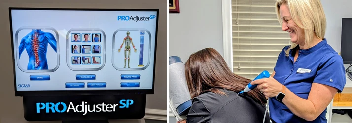 Chiropractor Lincolnton NC Lori Blackley Using Pro Adjuster